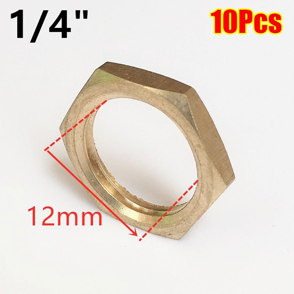10Pcs Brass Flange Nut Water Tank Joint  Plumbing Fastening Accessories
