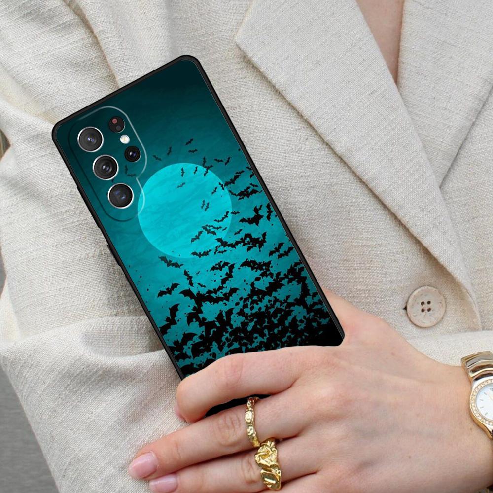 Goth Vampire Bat Gothic Cell Phone Case for Samsung Galaxy S26 Ultra S25 S24 S23 S22 S21 S20 Note10 Cover