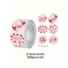 500pcs/Roll Strawberry Thank You Stickers, Non-Adhesive Seal Stickers, Fruit Decorative Stickers Suitable for Birthday Gifts, Party Cakes