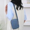 Square Zipper Crossbody Bag Multi-functional Small Phone Bag Simple Nylon Shoulder Bag  Women