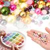 5000Pcs Flatback Imitation Pearls Nail Art Charms 28 Colors Half Round Imitation Pearls Beads for Nails Face Art Scrapbooking