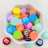 20Pcs New Cute Resin Cartoon Circular Letter M Flat Back Home Decor Ornament Jewelry Making   Accessories