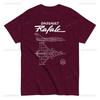 Dassault Rafale French Fighter Jet Cotton Tshirt Dualview Fighter Jet Contour Design Air Force Theme Engineering Drawing Style