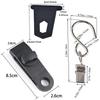 36pcs Awning Rail Hanger Hooks Awning Hooks Camping Hangers S Shaped Accessory Set Camping Tent Clamp Tarp Clips Buckle For RV