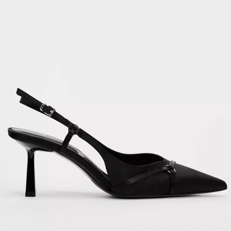 Pointed Toe High Heels Sandals Women Sexy Thin Strap Brand Designer Black Lady Office Shoes Summer Elegant Footwear on Offer
