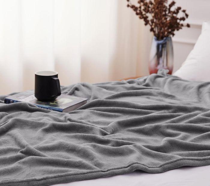 Couverture - QJRRX - Jaune-brun - 150x200 cm - Hypoallergénique - Lavable en machine