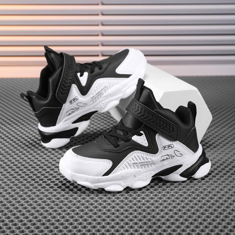 Children's Shoes Little Boys Basketball Shoes 2025 New Four-season Wear-resistant and Non-slip Sports Shoes Boys' Actual Combat Sneakers