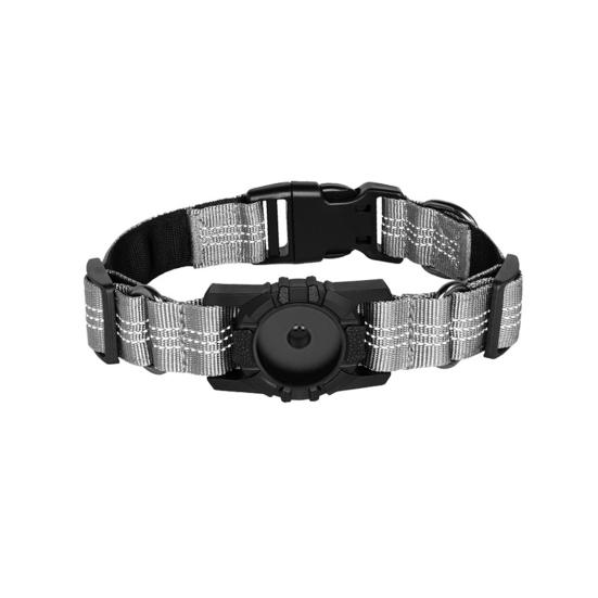 Pet Collar Waterproof Reflective GPS Dog Collar Adjustable Anti-lost Small Medium Large Dogs Collar Protective Collar for Airtag