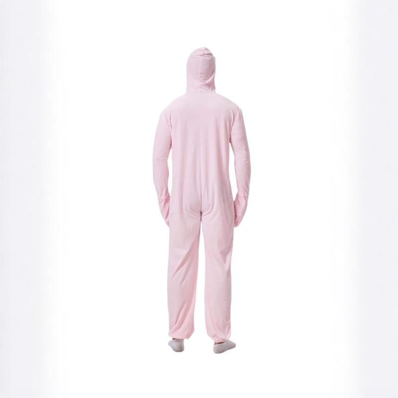 Männliche und weibliche erwachsene niedliche Tier-Maskerade niedliches rosa Kaninchen Cosplay