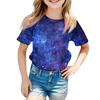 Children's Fashion Casual Short Sleeve Easter Bunny Printed Round Neck Short Sleeve T-Shirt Top