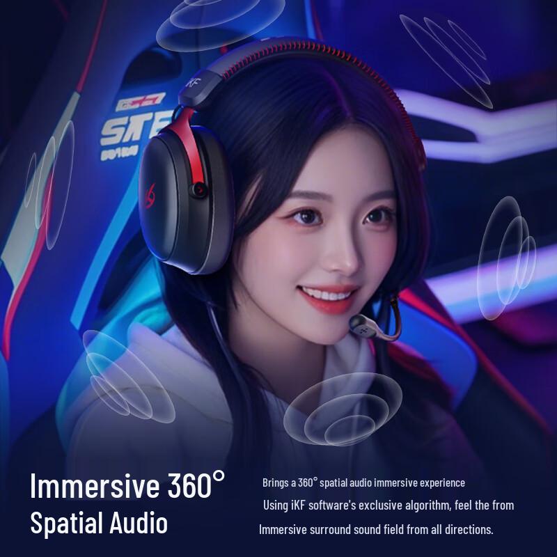 iKF V11 Pro 7.1 Quad-Mode Wireless Gaming Headset