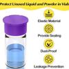 Mini Vials Caps 6 Piece Multipurpose Labware Lids Caps for Glass Vials for Lids Quick Organization Identification Industrial