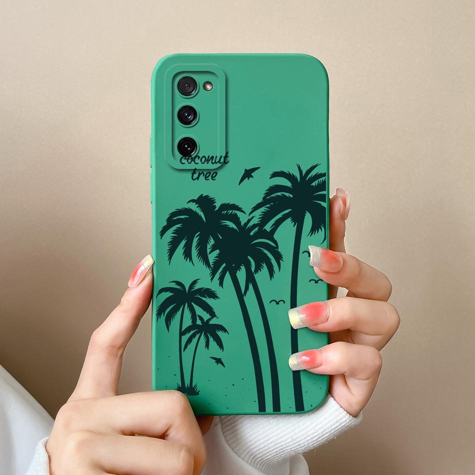 Custodia Per Samsung S20 FE Plus Ultra Gatto Panda Copertura Posteriore Per Samsung Galaxy S 20 Protezione Fotocamera Custodie in Silicone Liquido per Telefono