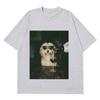 Bere Birra Cane Divertente Meme Grafica Magliette Unisex Unisex Moda Vintage T-shirt Manica Corta Larga Casual Cotone T-shirt Streetwear