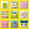 T-Tamagotchi Kuchipatchi Mametch Throw Pillow Case For 55x55cm 40x40cm 45x45cm 50x50cm 30x30cm Square Office Pillowship Cover