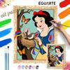 Snow White Oil Painting by Numbers Art Kit. Handmade Diy Painting Home Decoration Gifts