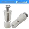 Toilet Seat Mounting Bolt Kit, 6mm Metal with Rubber Expansion