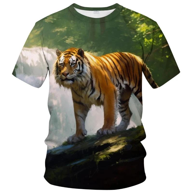 The 3D printed men's T-shirt for the summer of 2026is a bestseller for sports fitness exercise casual fashion and lightness
