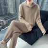 Women's Mid-Length Hooded Mink Velvet Sweater Dress - Thick Knit, Loose Fit, Autumn/Winter Pullover.