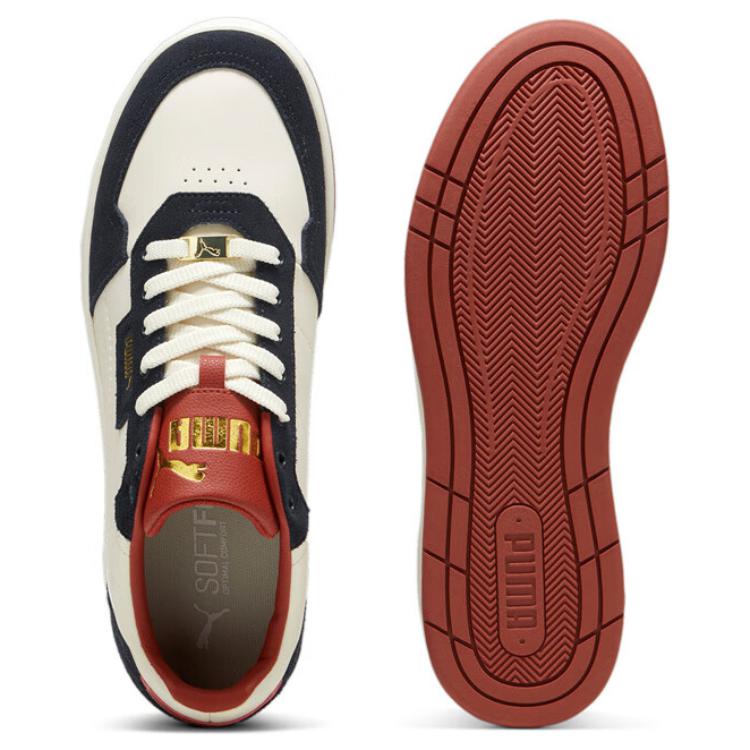 Puma Comfortable Simple Low-Top Sneakers Unisex Sneakers White Navy-Blue 395087-05