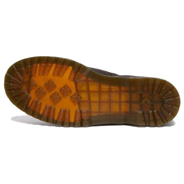 Δρ. Μπότες Dr. Martens 1460 Pascal με κορδόνια από Full Grain Δέρμα με Κέρωμα 'Καστανό' 30670294