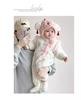Super Cute Fleece-Lined Baby Winter Romper Jumpsuit with Cotton-Padded Jacket