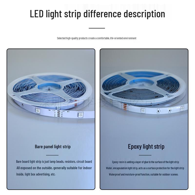 In-Stock 5V Low Voltage RGB LED Strip Light Set with Bluetooth - Ideal for TV Backlight and Atmosphere Decoration
