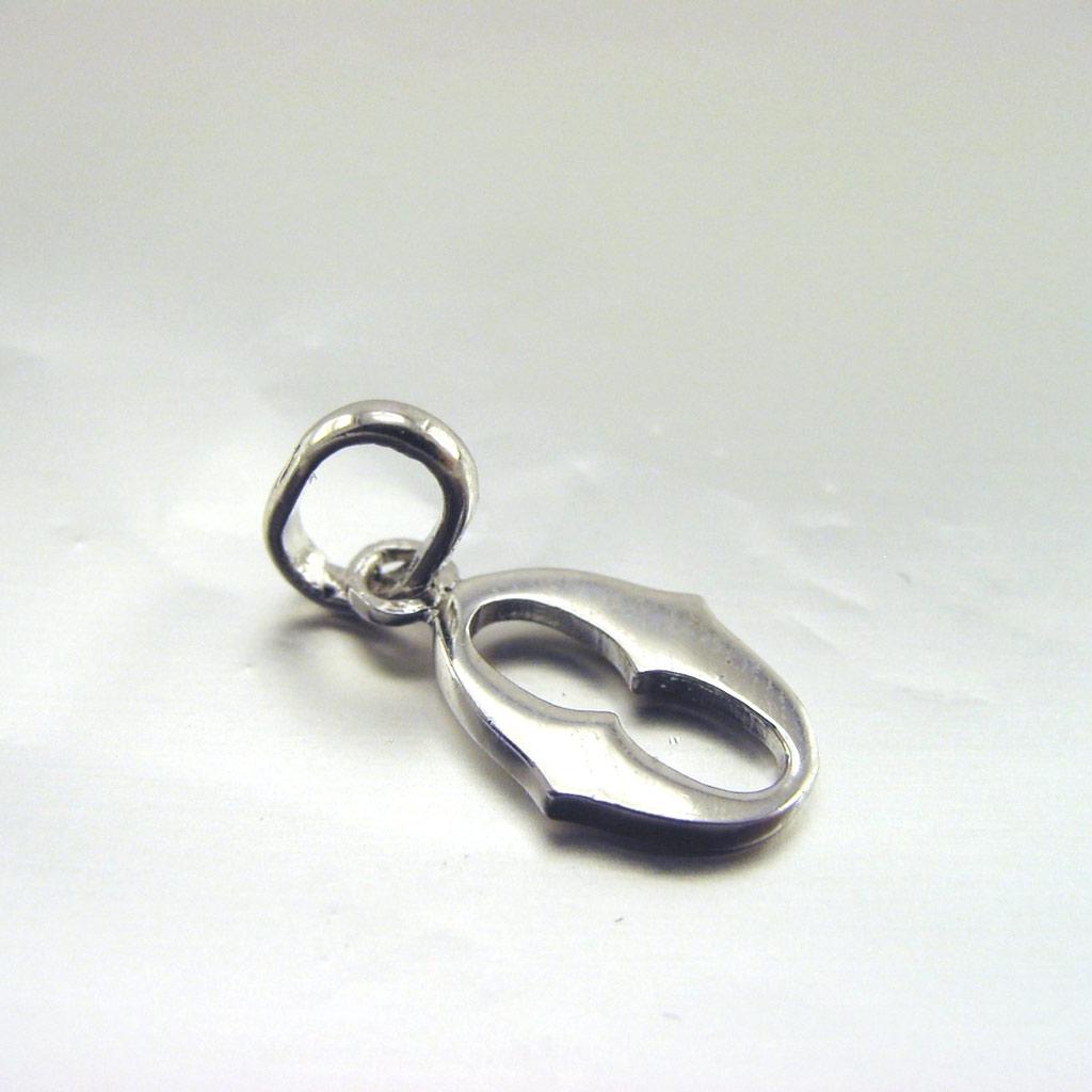 Les Trésors De Lily [D8712] - Stříbrný přívěsek 'Písmeno O' rhodiovaný