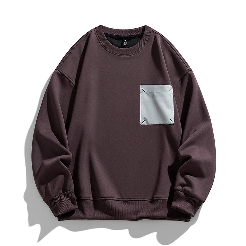 Fashion Crew Neck Sweater Men's Spring and Autumn Models New Simple Casual Versatile Loose