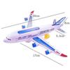 Novel Music Universal Airbus A380 Plane Model Toy Vehicles Fashion Flashing Assembly Automatic Steering Electric Airplane Toys