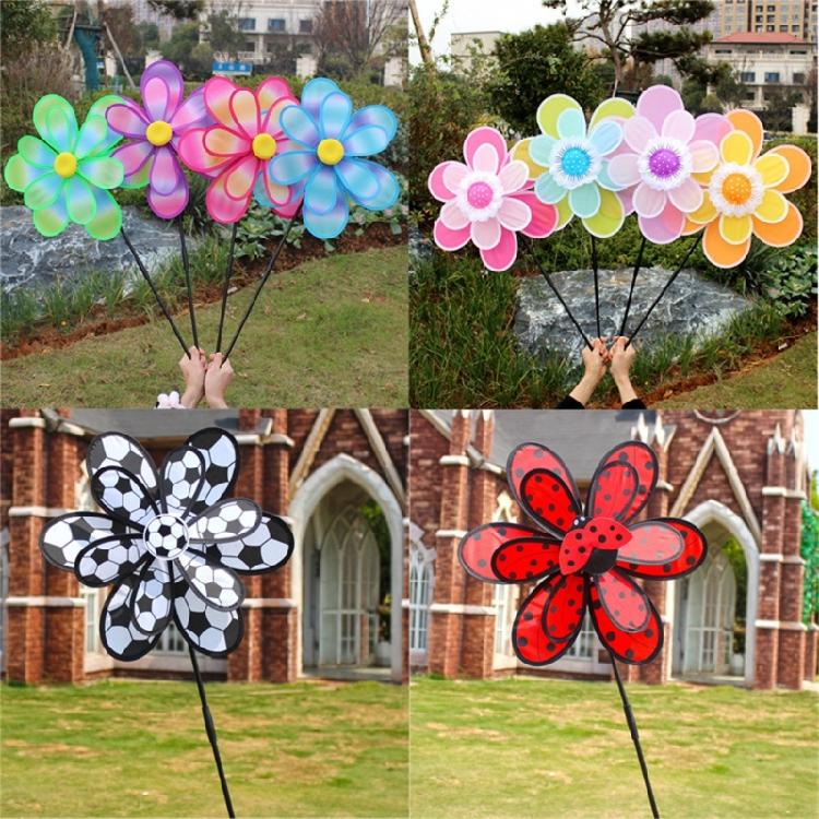 Barevné větrné mlýnky pro dětské oslavy, kempování, pikniky, dekorace na trávník a zahradu