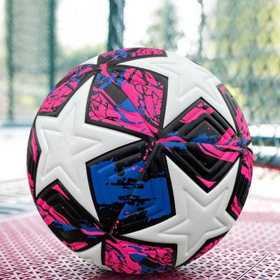 Balón de fútbol adhesivo de PU, tamaño 4, tamaño 5, para entrenamiento en interiores y exteriores, resistente al desgaste, antideslizante, para adolescentes y adultos