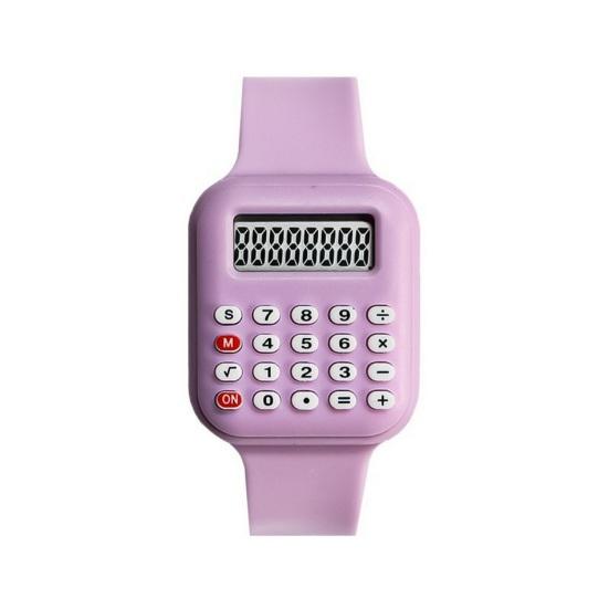 Taschenrechner Elektronische Uhr Digitaler Bildschirm Display Uhr Studenten Armbanduhr mit Abnehmbarem Armband Geschenk für Kinder Jungen Mädchen