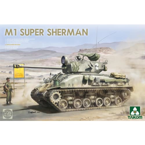 Takom 1/35 M1 Super Sherman Plastic Model TKO2206 (Tank)