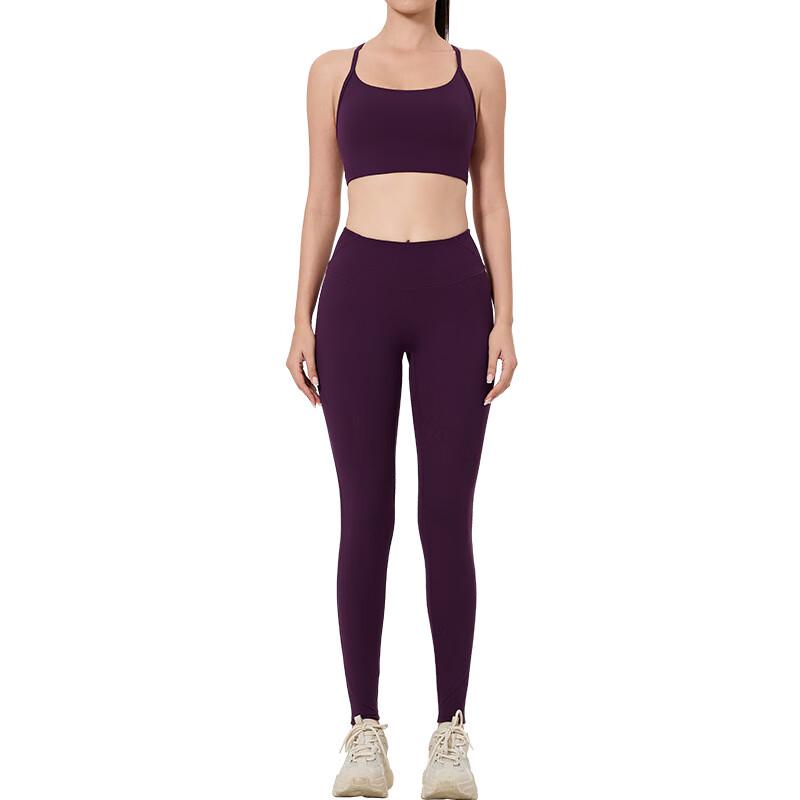 Women's Yoga Sports Bra & Peach Hip Lifting Leggings Set