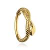 Gold Snake Clicker Hoop Earring - K-058 1.2/10