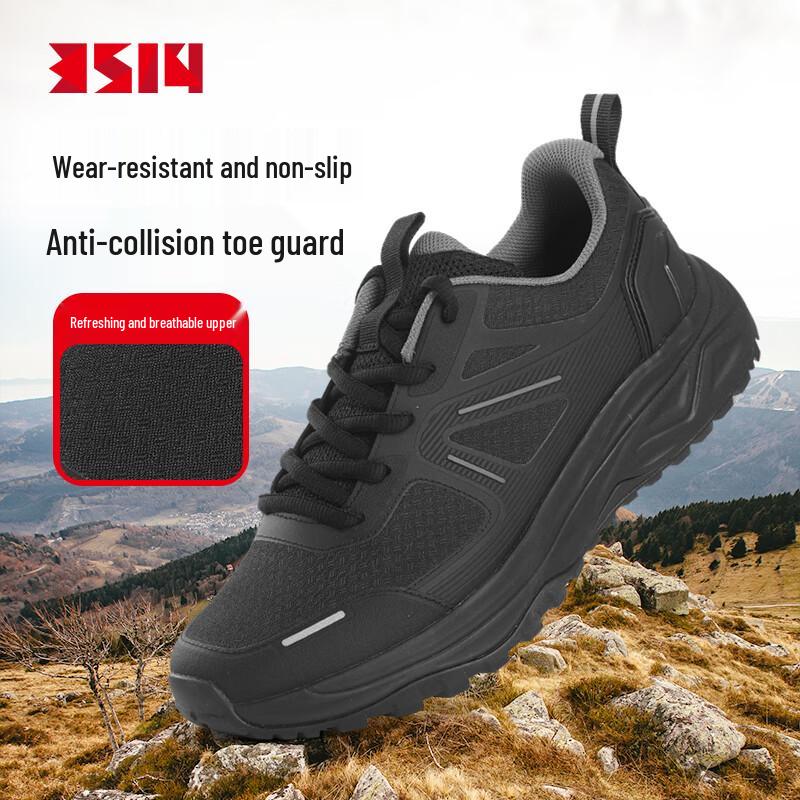 Men s 3514 Outdoor Breathable Sports Shoes 38 чёрный