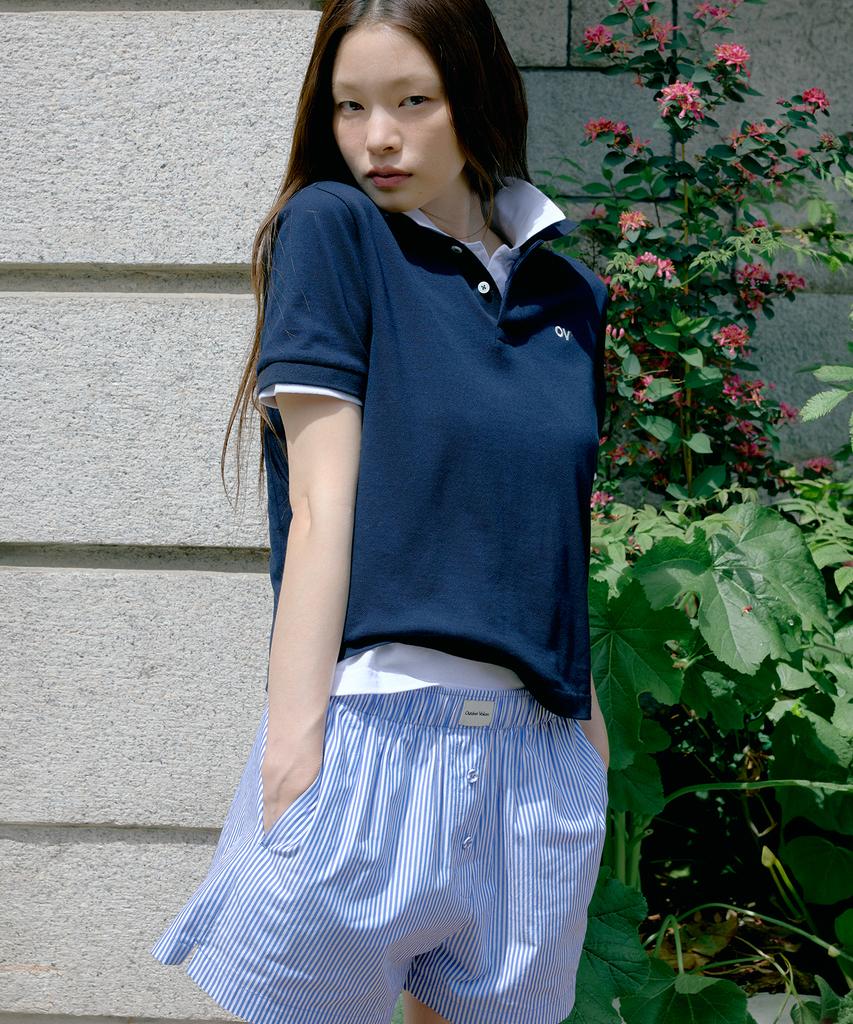 Ausdoeoboiseu (W)Stripe Comfort Boxer Shorts (Blue)