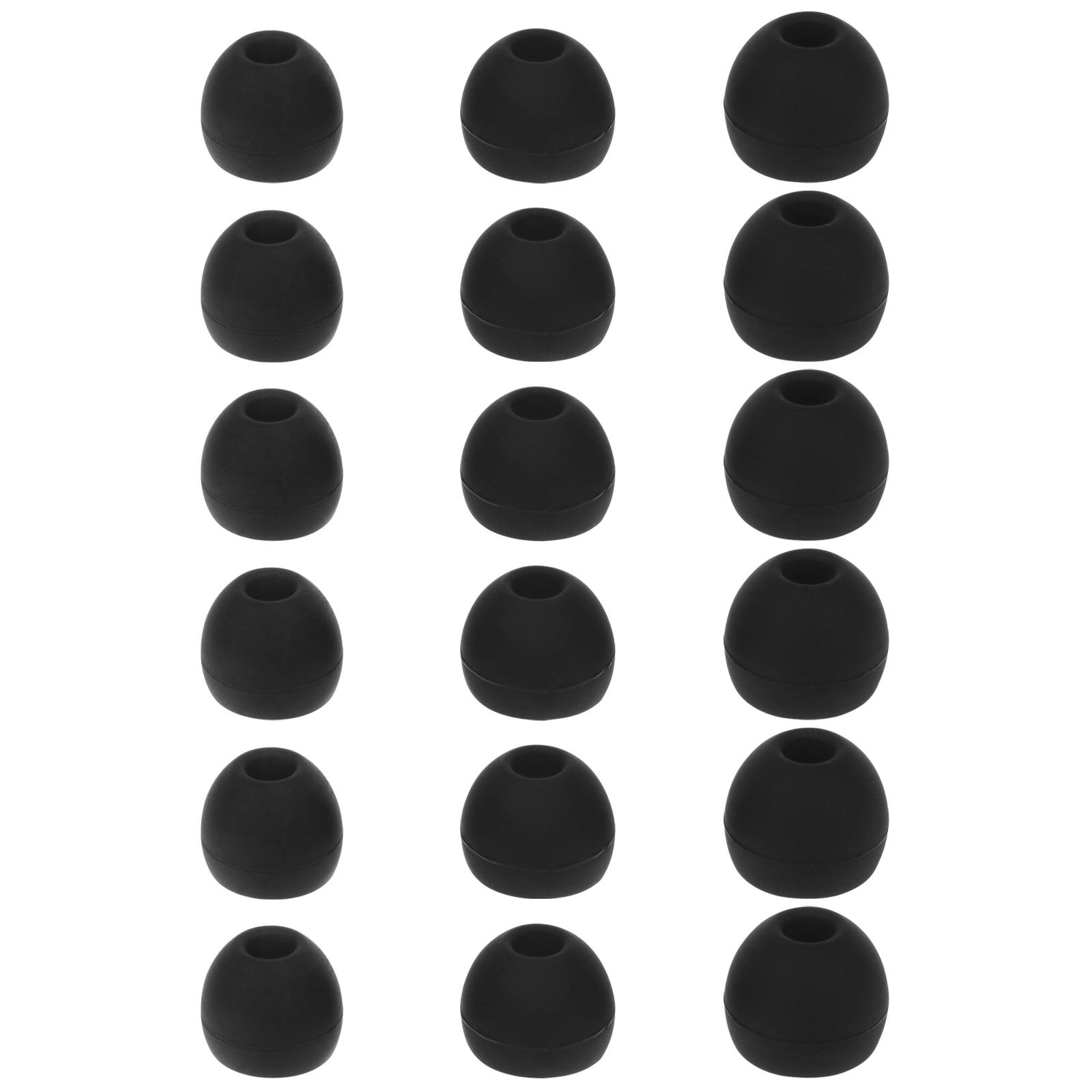 

18 шт. сменные силиконовые вкладыши для наушников-вкладышей с насадкой 3,8–4,2 мм, маленькие, средние, большие, S/M/L чёрный