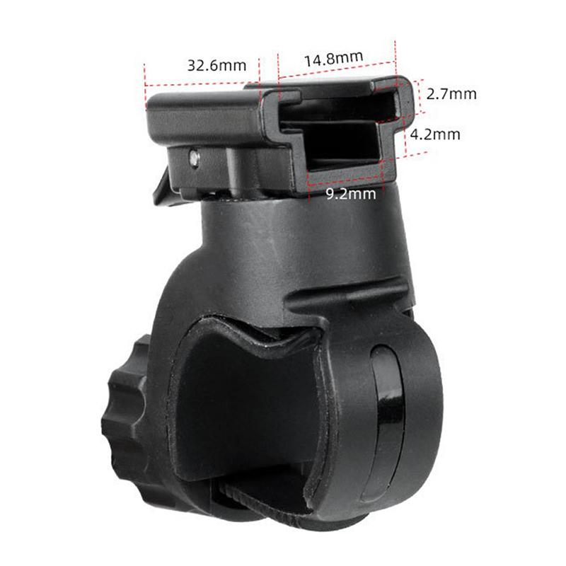 Bicycle Front Light Flashlight Holder Adapter Computer Mount Bracket For Road
