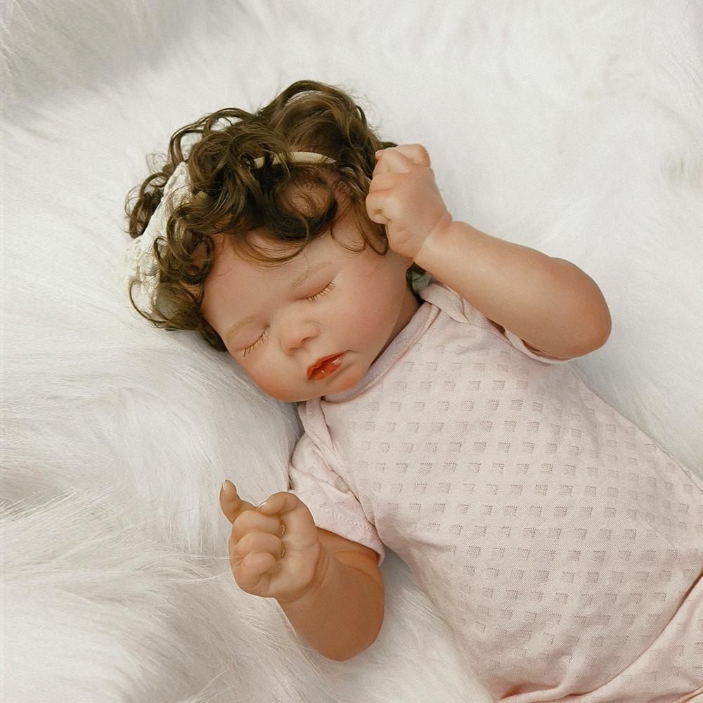 

50cm Already Painted Finished Doll Reborn Toddler Huge Baby Size Popular Lifelike Soft Touch 3D Skin Art Doll Toy 50cm