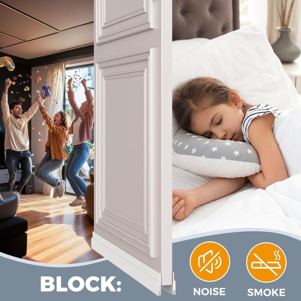 Self-adhesive Draught Excluder Silicone Door Draft Stopper Door Bottom Sealing Strip  Living Room
