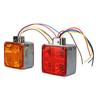Double Sided Truck Marker Lights, LED Side Marker Lights with 6000K Color Temperature, Waterproof Turn Signal Lights for Trailers, ABS+PCB Material, S
