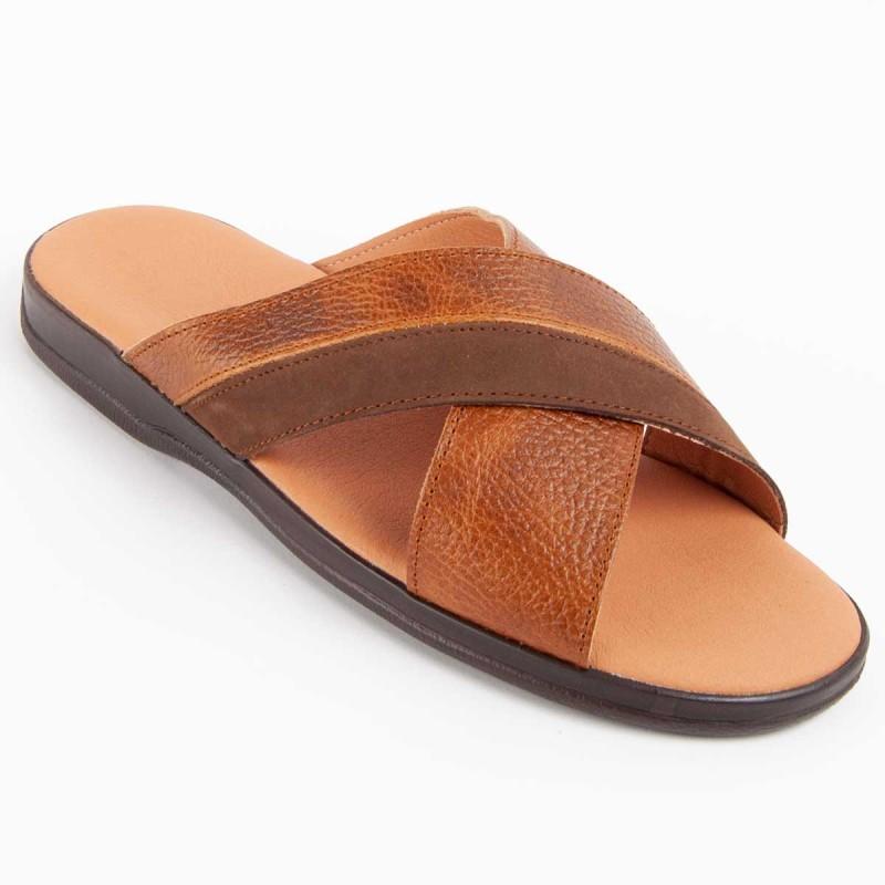 Sandalia De Piel Para Hombre. Purapiel Beira 102719