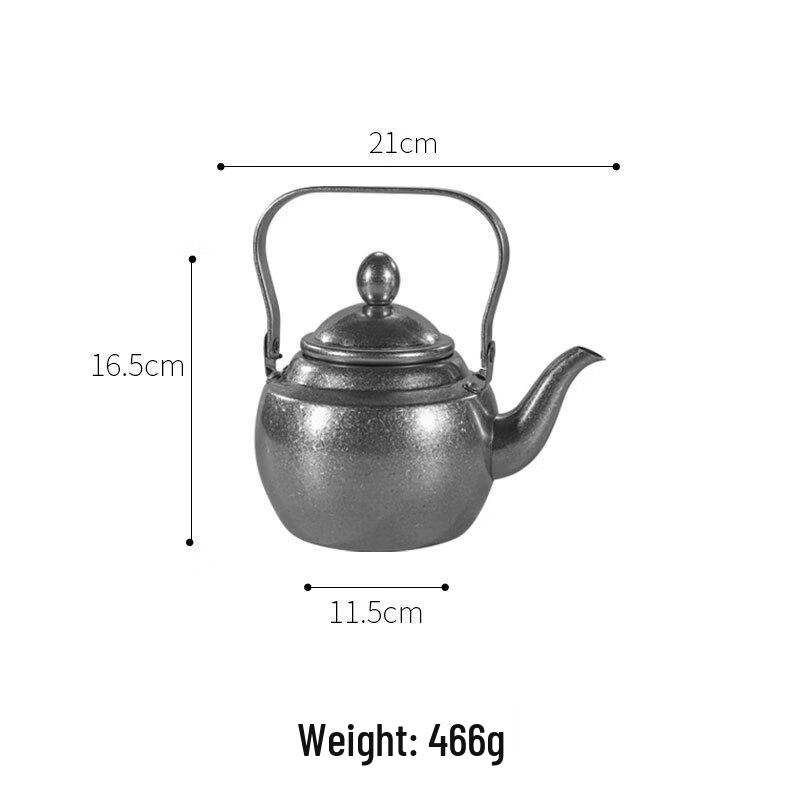 

Vintage Industrial Stainless Steel Tea & Coffee Kettle 1.5L