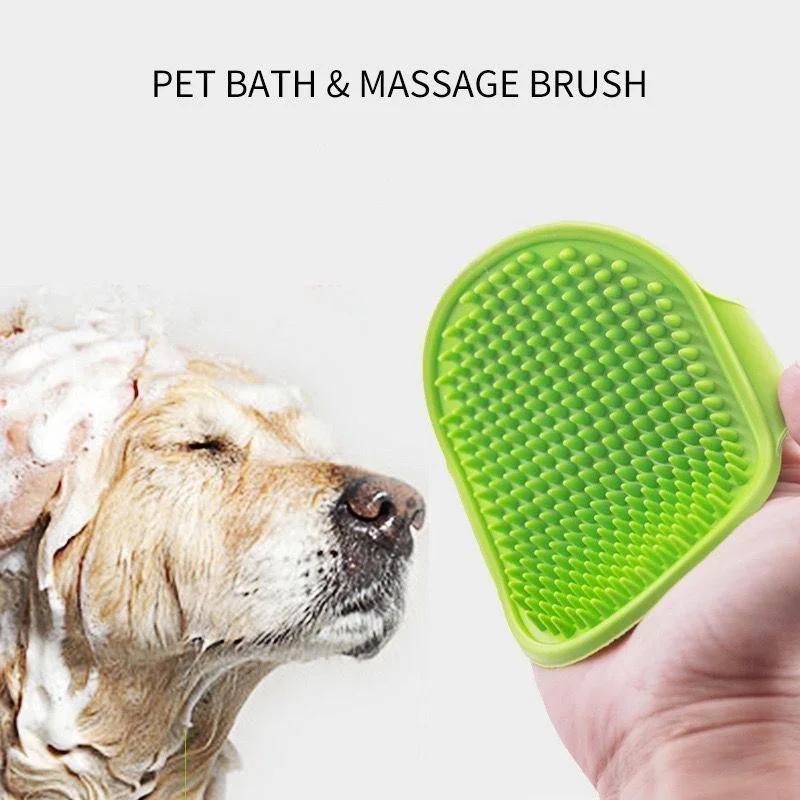 Soft Rubber Pet Bath Brush Cat and Dog Massage and Beauty Gloves Bath Hair Removal and Cleaning Products