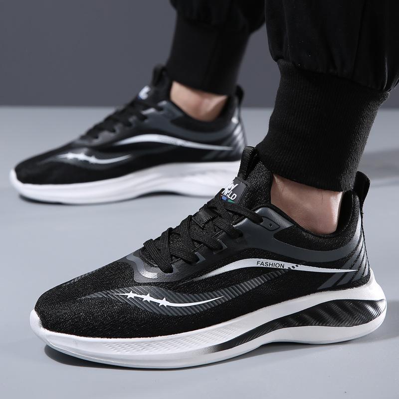 Sports and Leisure Men's Shoes Summer Low-top Mesh Breathable Sports Shoes Running Shoes Fashionable Versatile Men's Casual Shoes