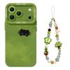 Chunri cat mobile phone case is suitable for iphone17 with lanyard 16promax silicone 15 green 14 apple 13 sets
