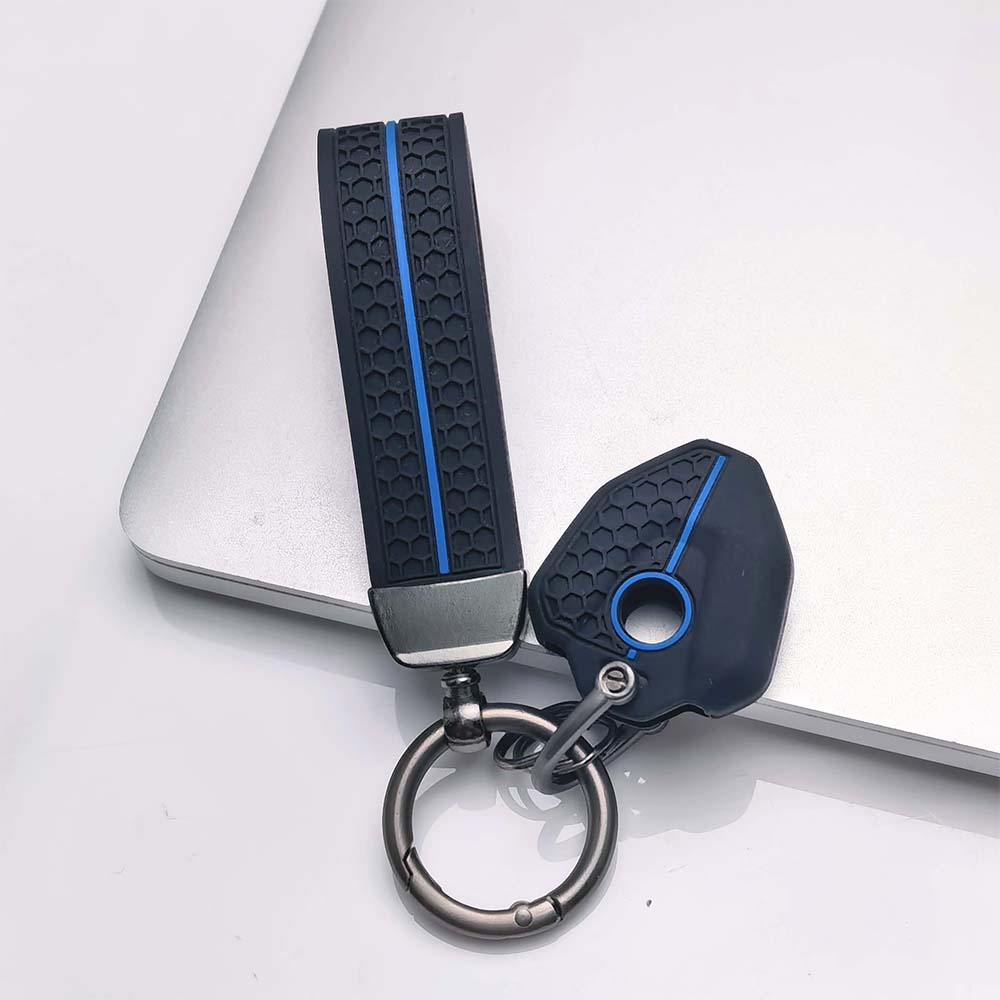 Key Fob Cover for CFMOTO 250NK 250SR 300NK 300SR 400NK 650NK with Keychain Scratch Resistant Shockproof Durable Key Holder Anti-Scratch Guard