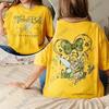 Retro    Tinker Bell 1953 Neverland Peter Pan Magical Print WoUnisex Cotton Tshirt Summer Short Sleeve Tees Casual Couple Top